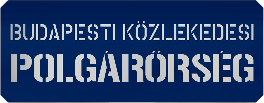 Budapesti Közlekedési Polgárőrség felirat